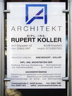 Schilder für den Außenbereich
